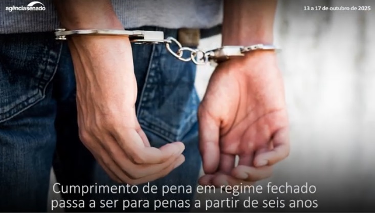 Senado Aprova: penas mais duras para crimes violentos