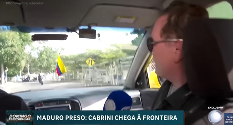Exclusivo: Cabrini é o único jornalista brasileiro a entrar na Venezuela após captura de Maduro