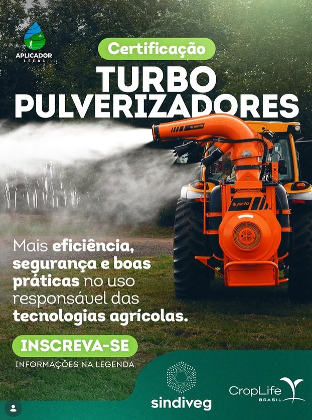 Treinamento gratuito amplia acesso a conhecimento técnico sobre turbopulverizadores