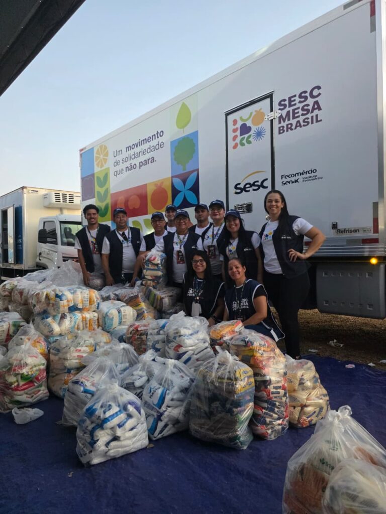 Sistema Fecomércio por meio do Sesc Mesa Brasil arrecada 11 toneladas de alimentos no Tecno Game Brasil