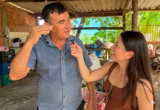 Jéssica Riva saboreia pamonha e acelera corrida à ALMT