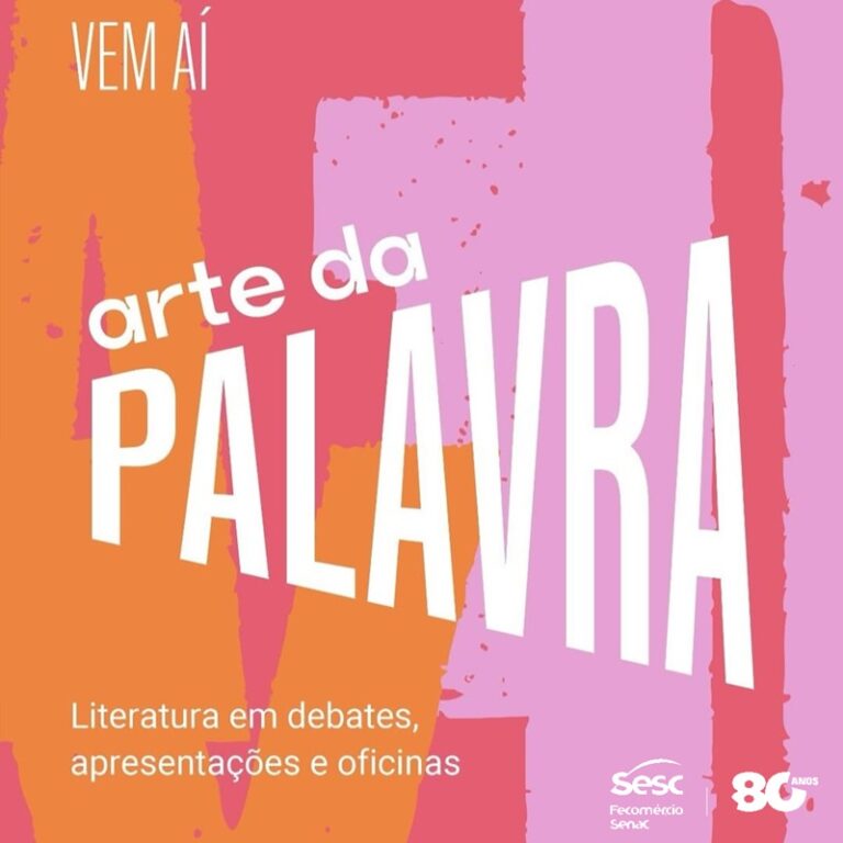 Arte da Palavra leva circuito literário gratuito a unidades do Sesc-MT em junho 