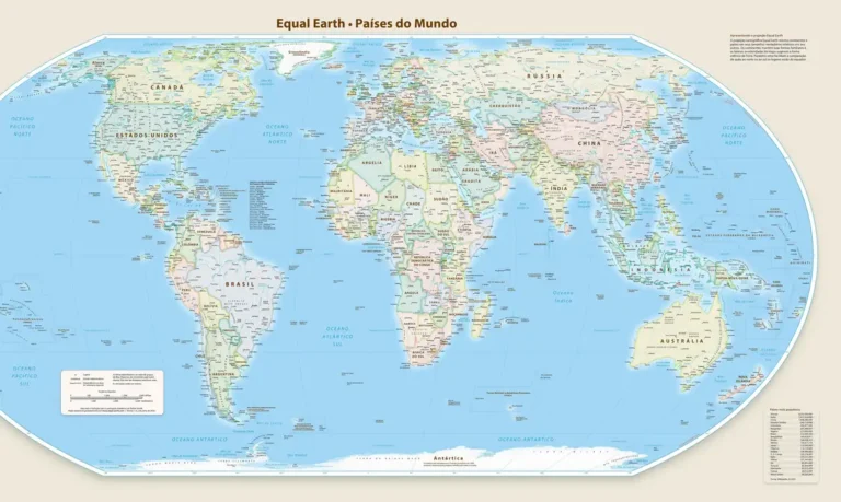 Novo mapa-múndi corrige tamanho da África, América do Sul e Ásia